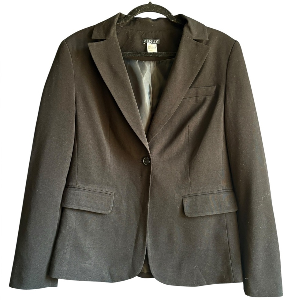 VENUS Black Blazer Classic Suit Jacket
